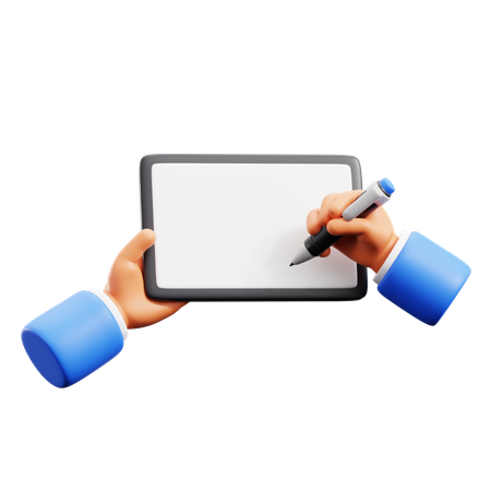Whiteboard Hand Gestures  3D Icon