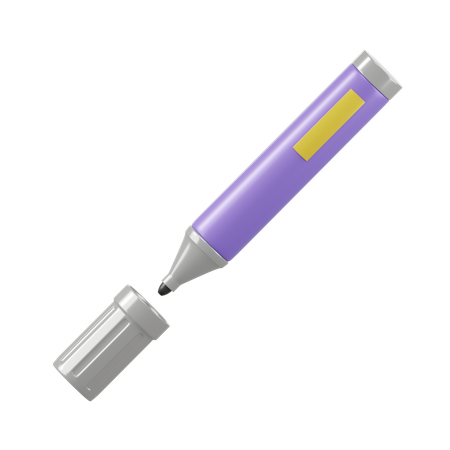 Whiteboard Pen  3D Icon