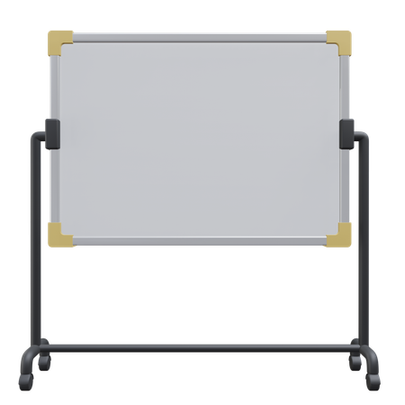 Whiteboard With Stand  3D Icon