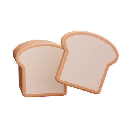 Whole grain bread  3D Icon