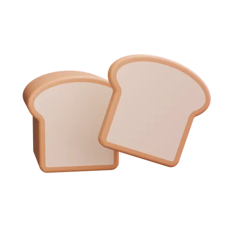 Whole grain bread  3D Icon