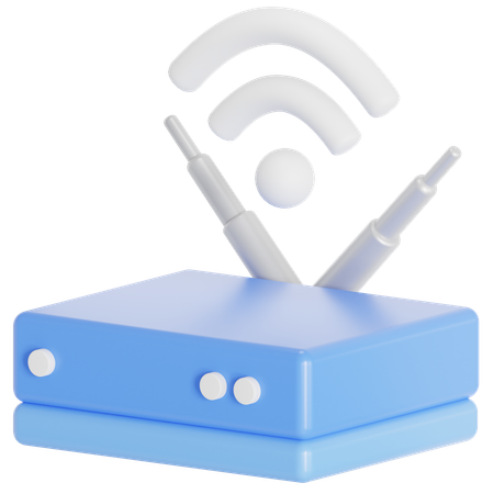 Wi-fi  3D Icon