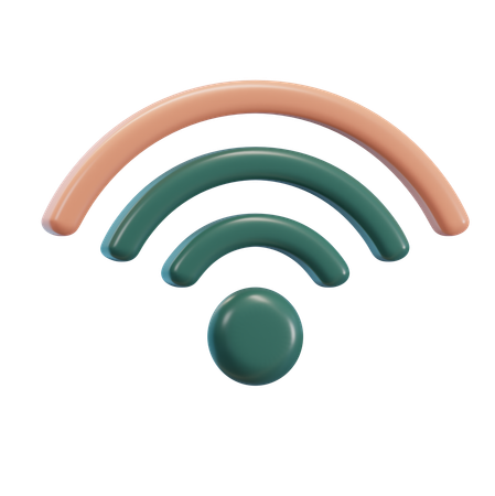 Wi-fi  3D Icon