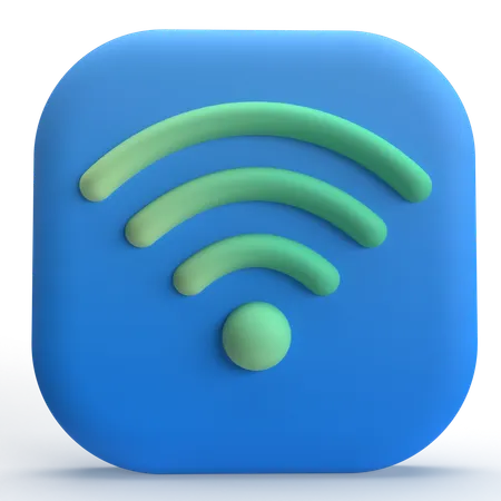 Wi-fi  3D Icon