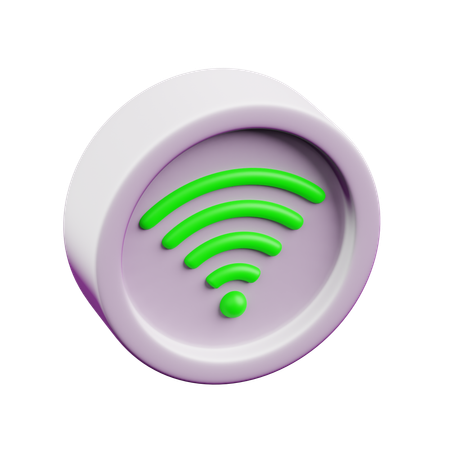 Wi-fi  3D Icon