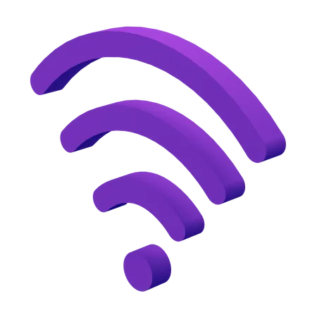 Wi-fi  3D Illustration