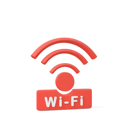 Wi Fi  3D Icon