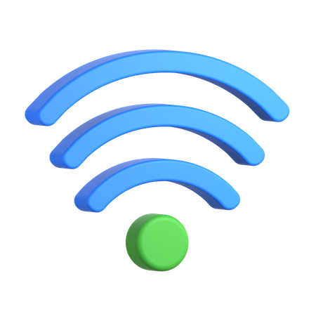 Wi Fi  3D Icon