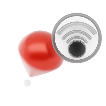 Wi-Fi ピン  3D Icon