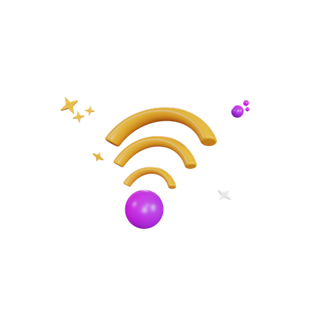 Wi-fi  3D Illustration