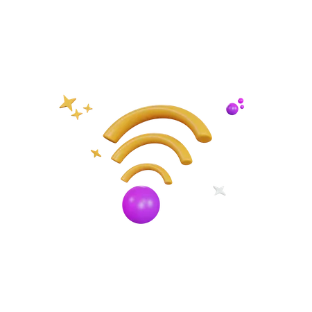 Wi-fi  3D Illustration