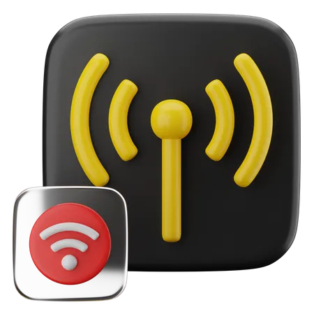 Wi-fi  3D Icon