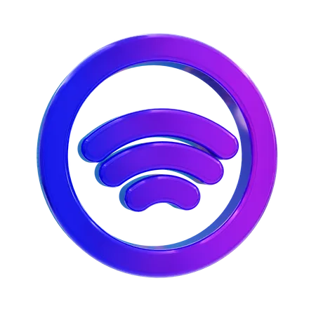 Wi-fi  3D Icon