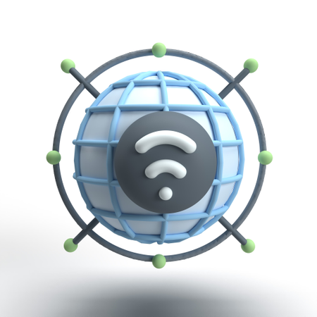 Wi-fi  3D Icon