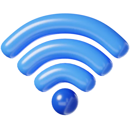 Icone 3 D Do Sinal Wifi 3D Icon