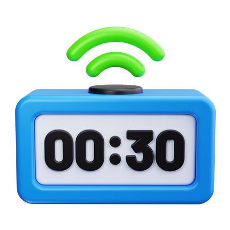 Wi Fi Clock  3D Icon