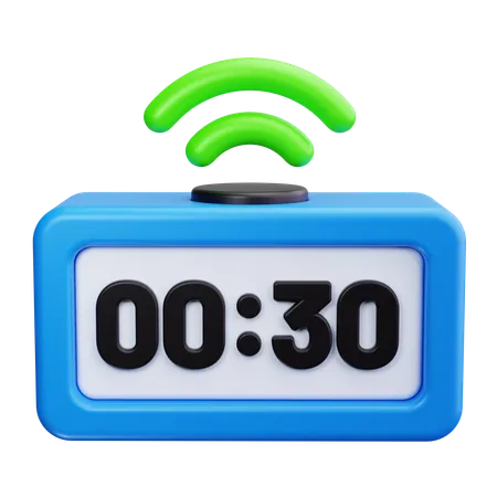 Wi Fi Clock  3D Icon