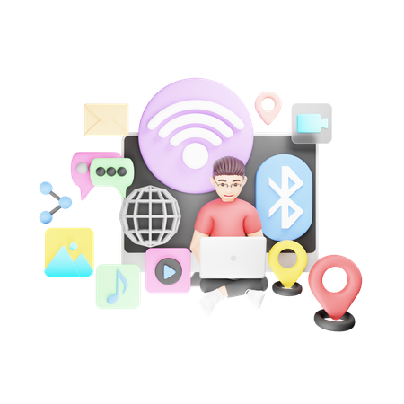 Wi Fi Connection  3D Icon