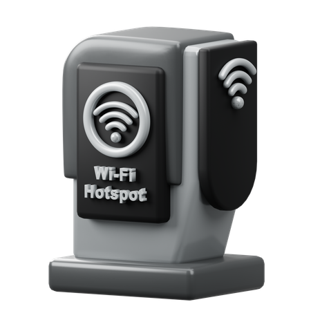 Wi-Fi Hotspot  3D Icon