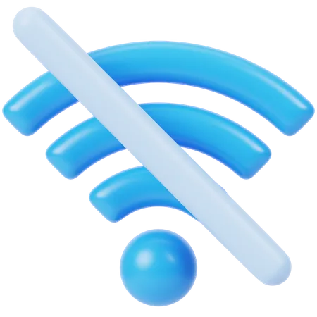 Wi-Fi désactivé  3D Icon