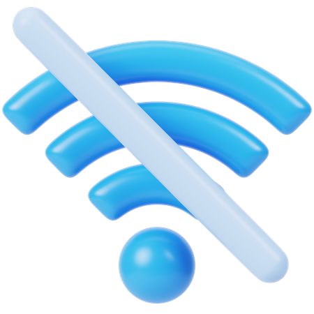 Wi-Fi Off  3D Icon