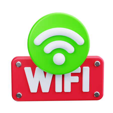 Wi Fi Symbol  3D Icon