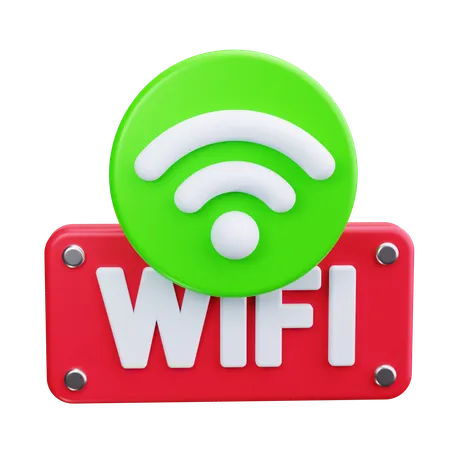 Wi Fi Symbol  3D Icon