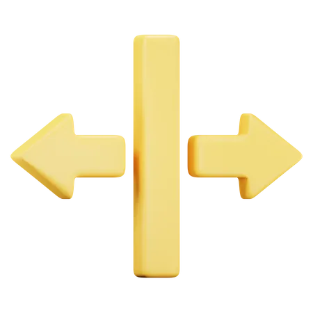 Wide Arrow  3D Icon