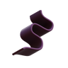 squiggly curve 3d illustration