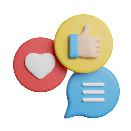 Wie Liebe Kommentar  3D Icon