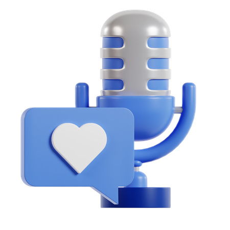 Wie Podcast  3D Icon
