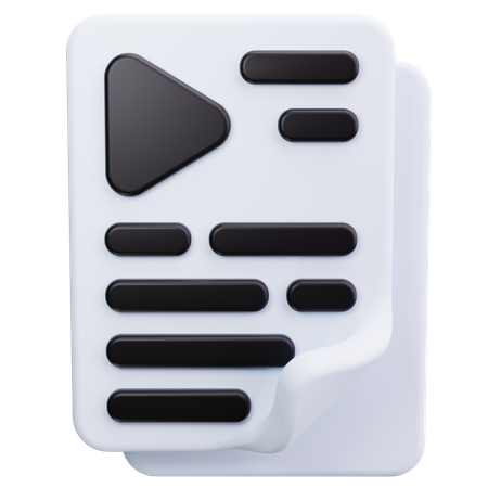 Wiedergabeliste  3D Icon