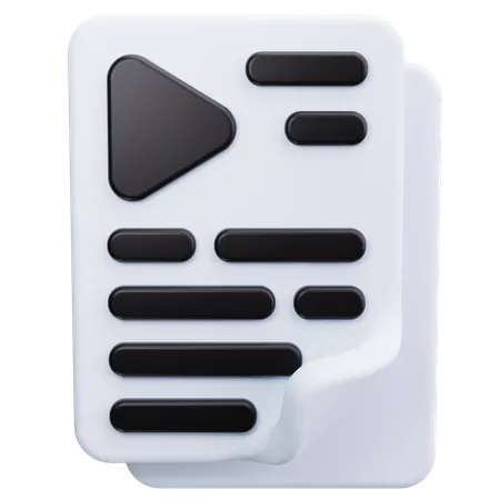 Wiedergabeliste  3D Icon