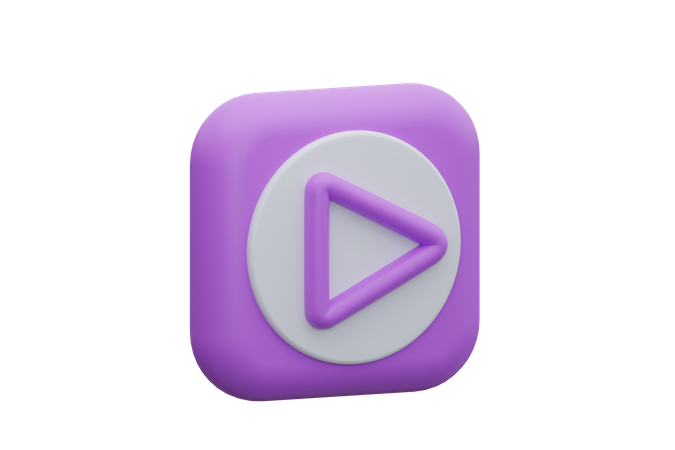 Wiedergabetaste  3D Icon