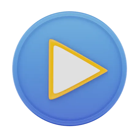 Wiedergabetaste  3D Icon