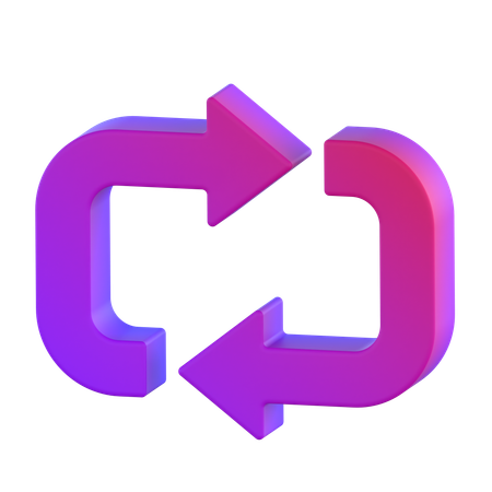 Wiederholungspfeil  3D Icon