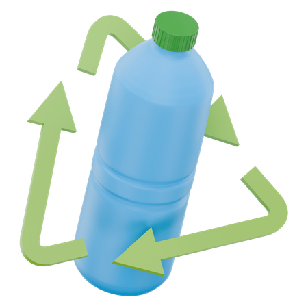 Wiederverwendbare Wasserflasche  3D Icon