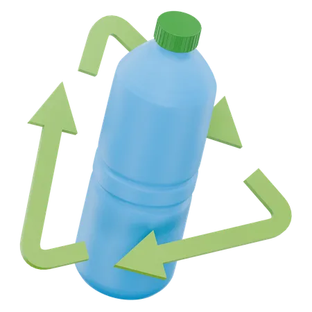 Wiederverwendbare Wasserflasche  3D Icon