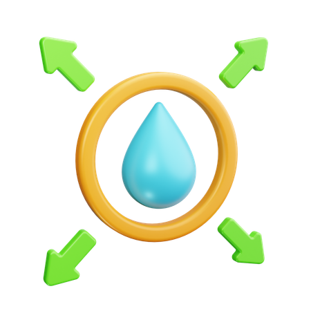 Wasser wiederverwenden  3D Icon