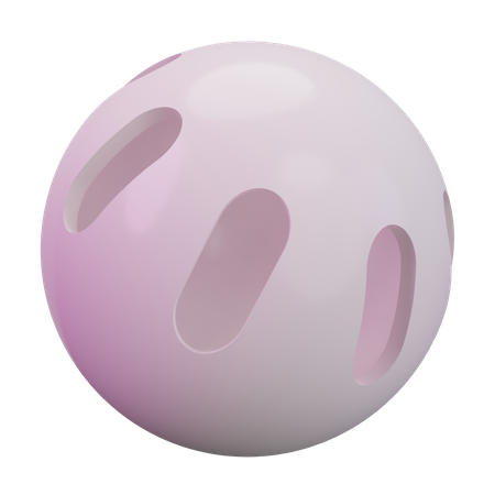 Wiffleball  3D Icon