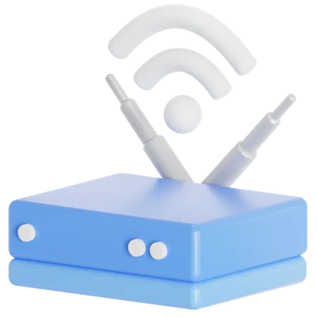 Free Wifi From Hotel 3D Icon