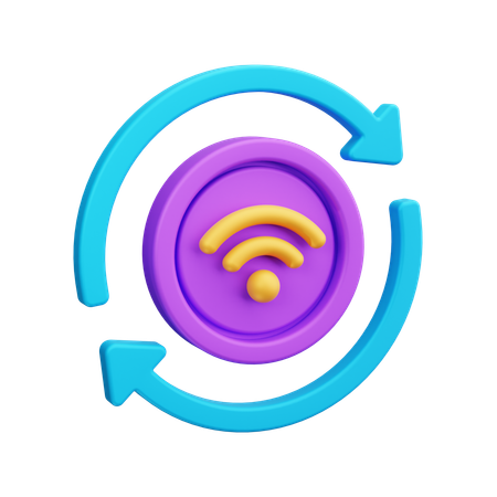 Wifi  3D Icon