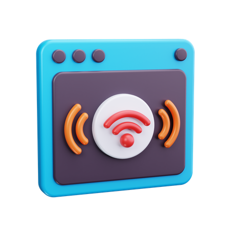 Wifi  3D Icon