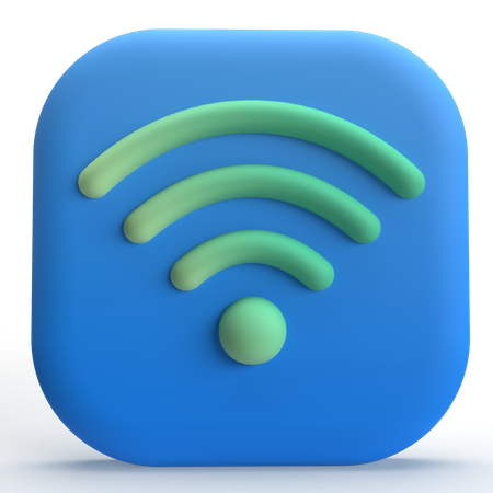 Wifi  3D Icon