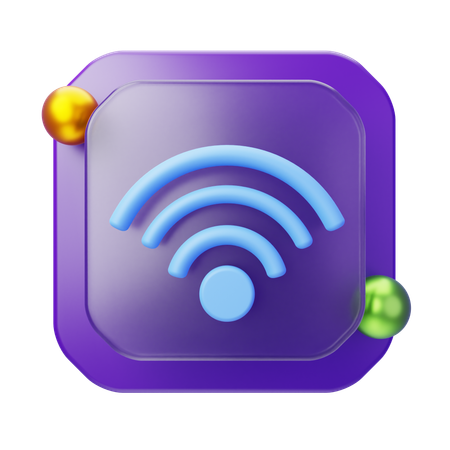 Wifi  3D Icon