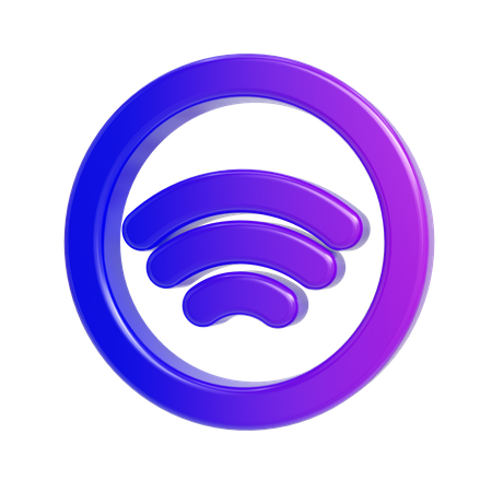 Wifi  3D Icon