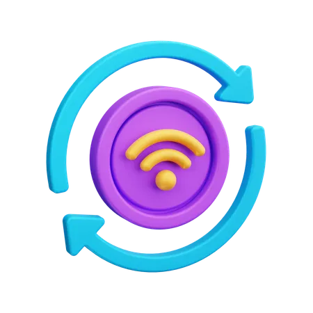 Wifi  3D Icon