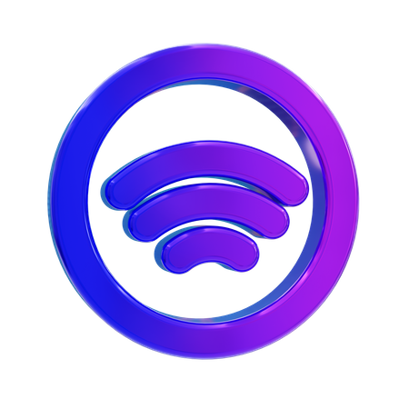 Wifi  3D Icon