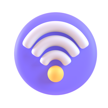 Wifi  3D Icon