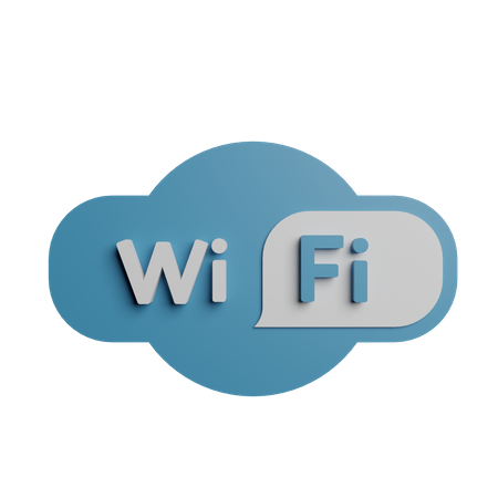 Wifi  3D Illustration